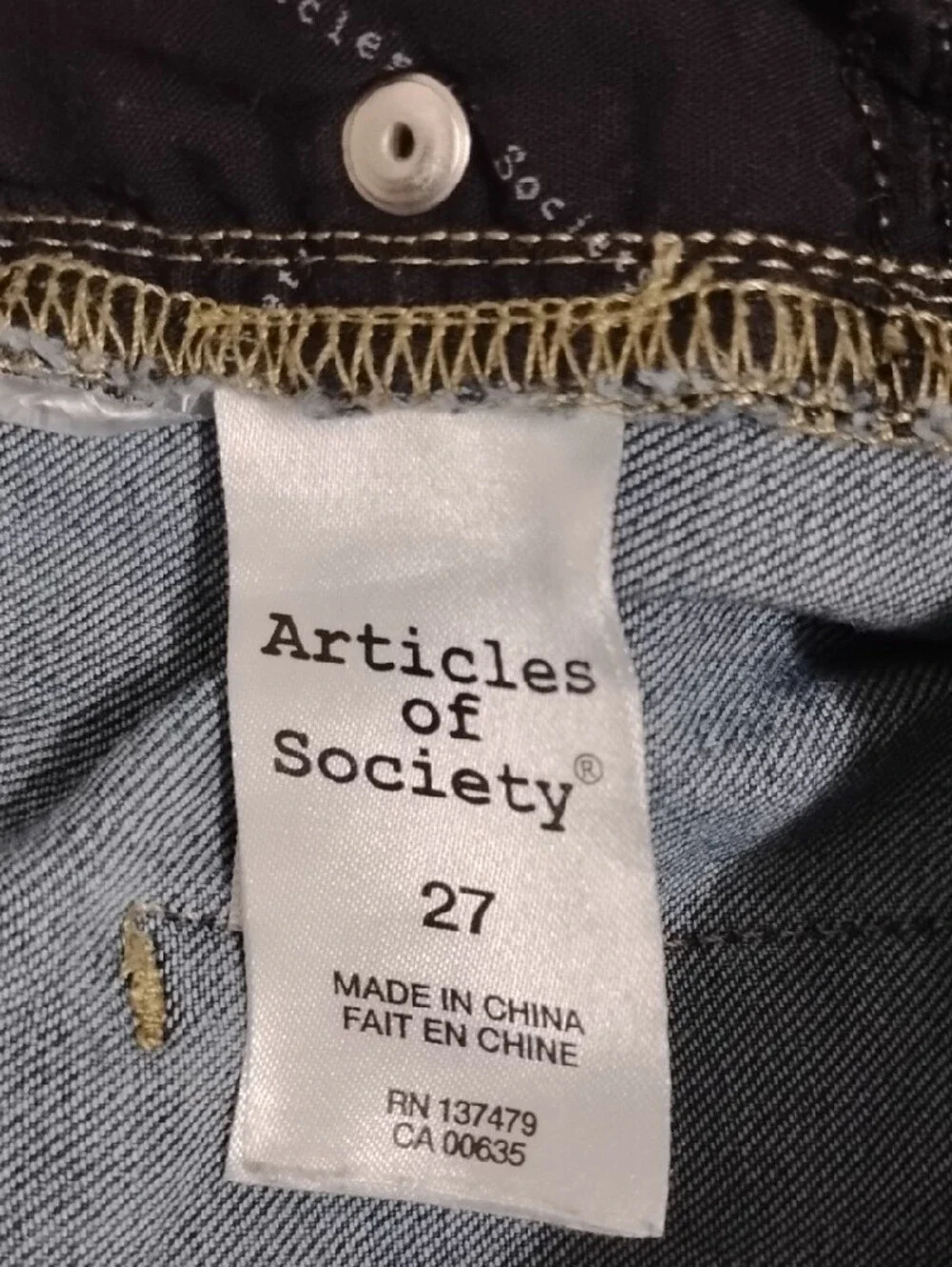 Articles Of Society comfort stretch